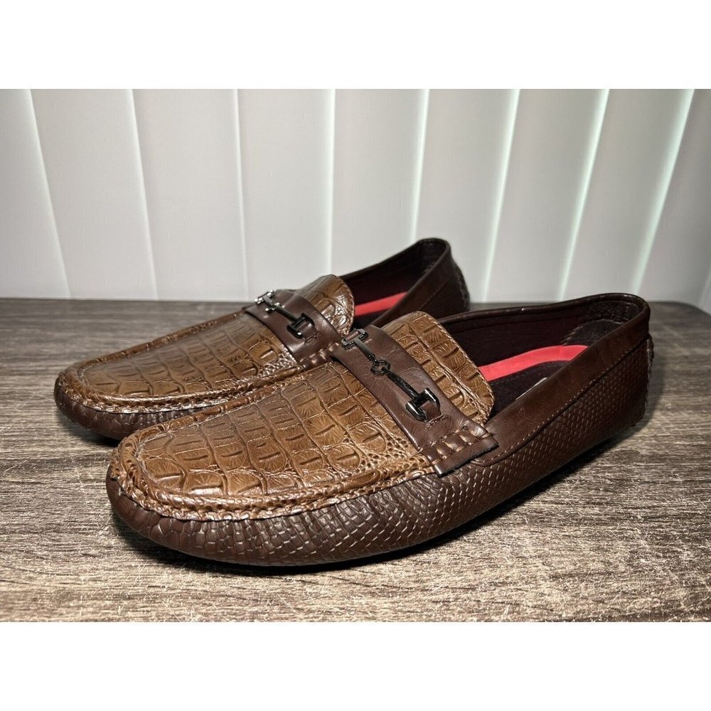 Sedagatti Coffee color Men's Comfort Loafers SED-752 Slip On Shoes Size 10,5